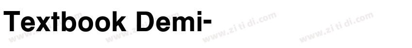 Textbook Demi字体转换